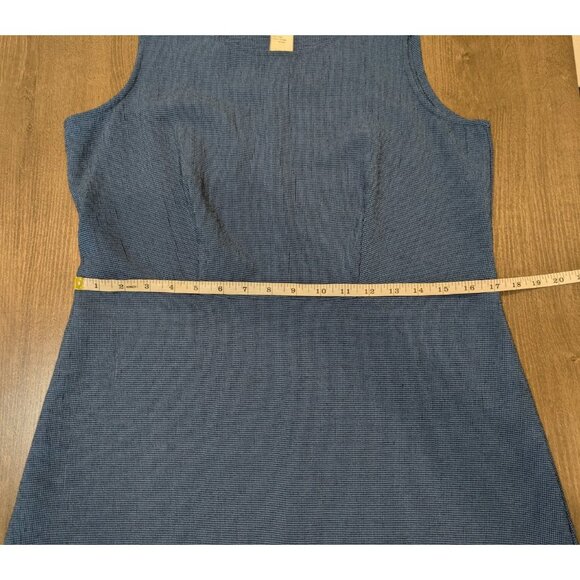 Vintage Kellwood Company Knee Length Jumper Dress Textured Blue Size 10 - Picture 6 of 8